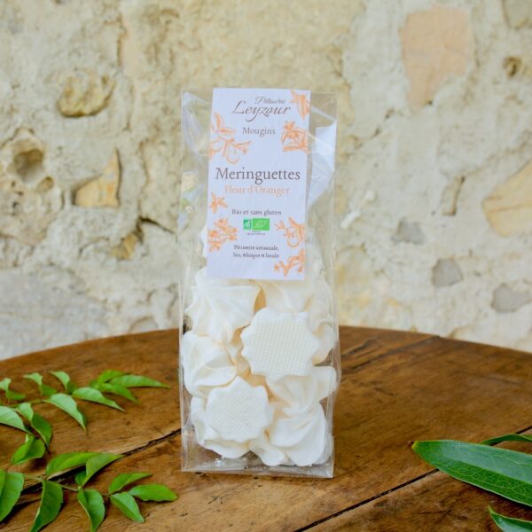 Meringuettes à la fleur d'oranger Pâtisserie Leyzour