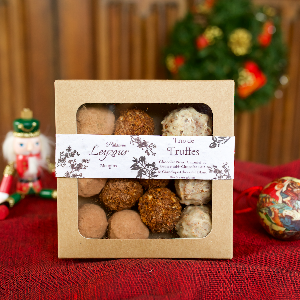 Boîte de Truffes au Trois Chocolats