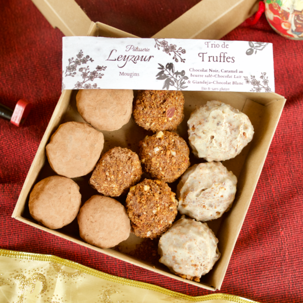 Boîte de Truffes au Trois Chocolats