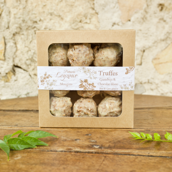 Boîte Truffes au Gianduja & Chocolat Blanc