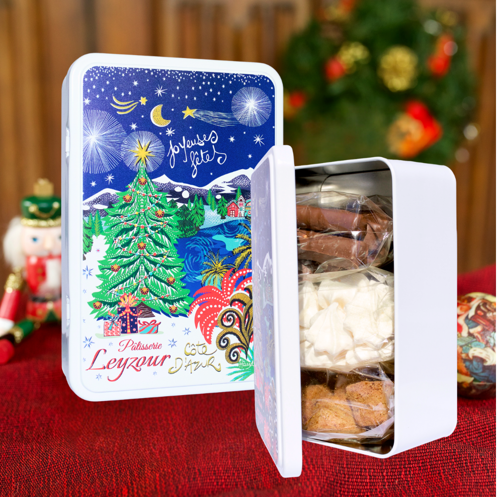 Boîte cadeau Joyeuses Fêtes grand format